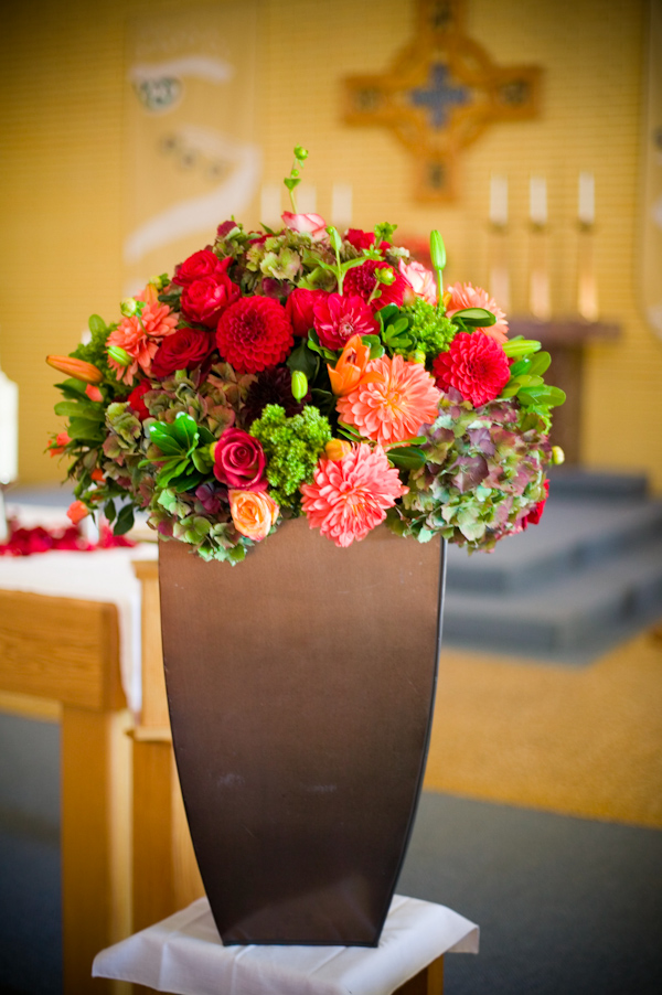 Ceremony floral detail - wedding photo by J Garner Photographer